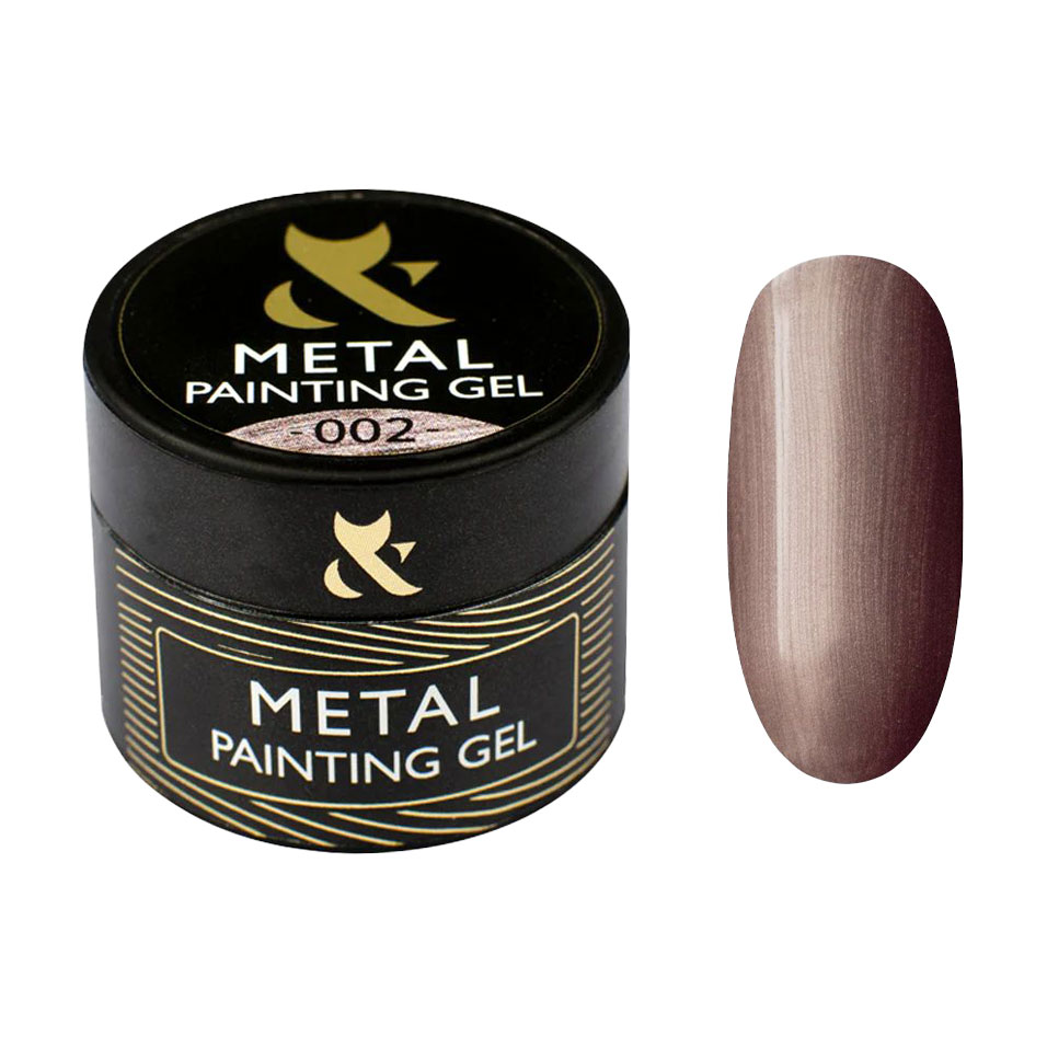 Гель-фарба для нігтів F.O.X Metal Painting Gel 002, 5 мл